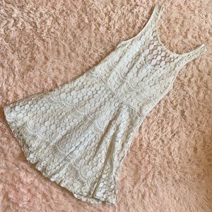 Wet Seal White Lace Sun Dress - Small